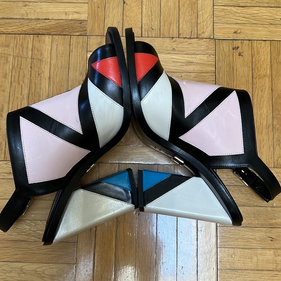 Roger Viver Bauhaus skyscraper high heels sandals, 36 1/2 - Picture 6 of 16